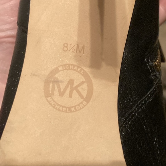 Michael Kors Sammy Napa Black Leather Ankle Boots - Picture 6 of 7